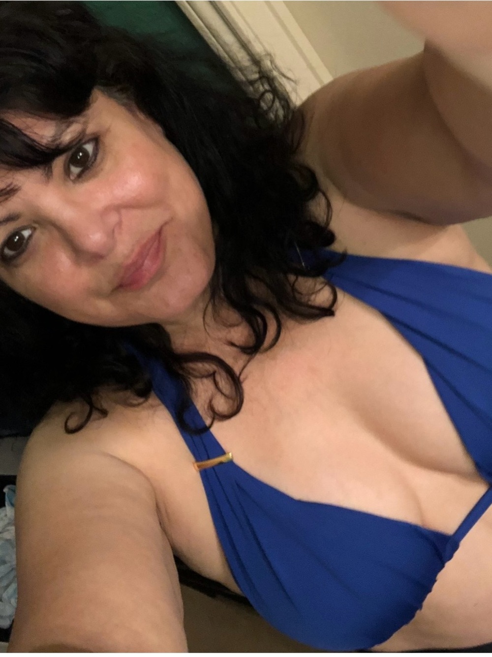 2bamboo Royal Blue Halter Bikini Top